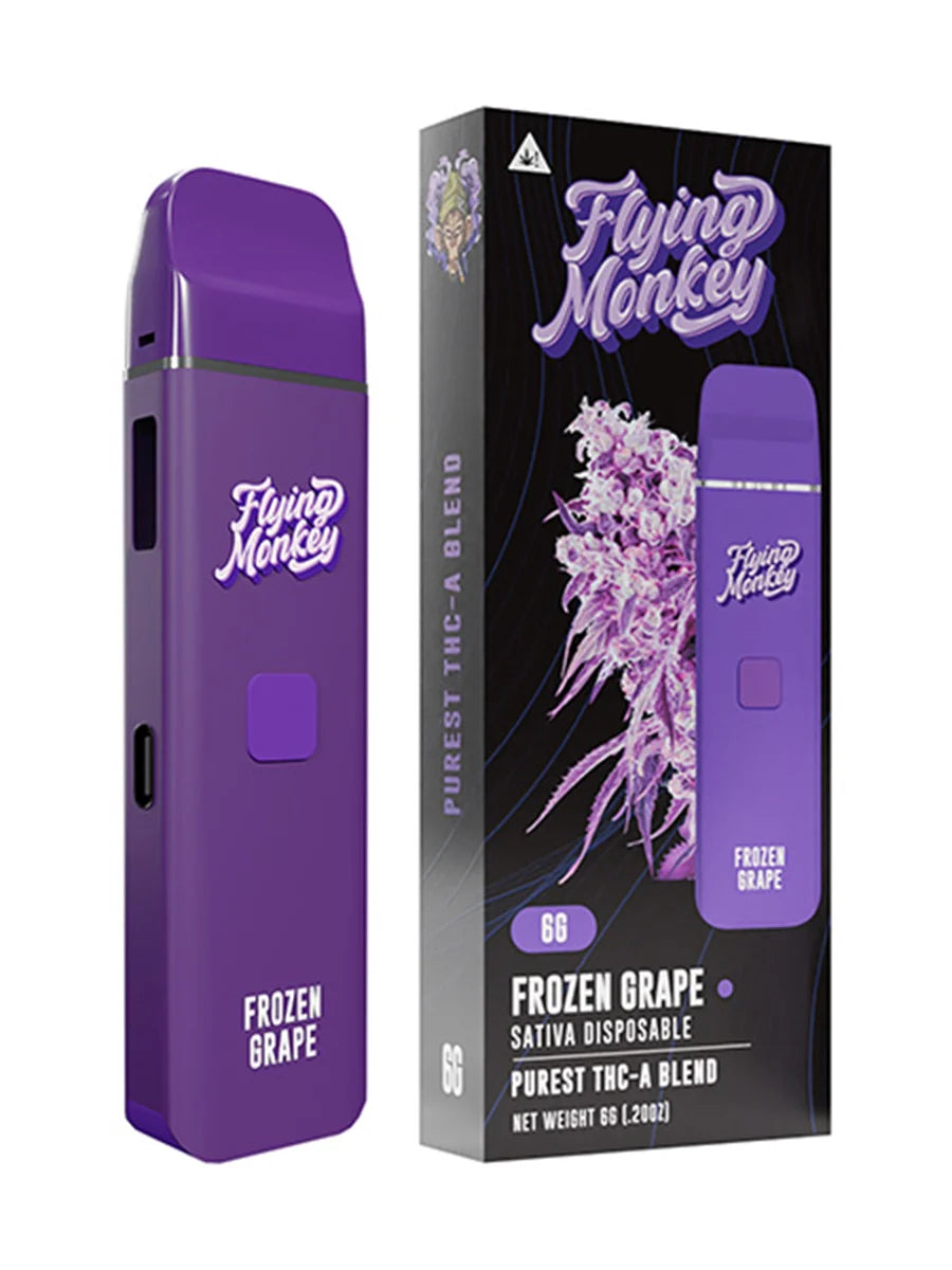 Frozen Grape Flying Monkey Purest THC-A Blend Disposable 6G