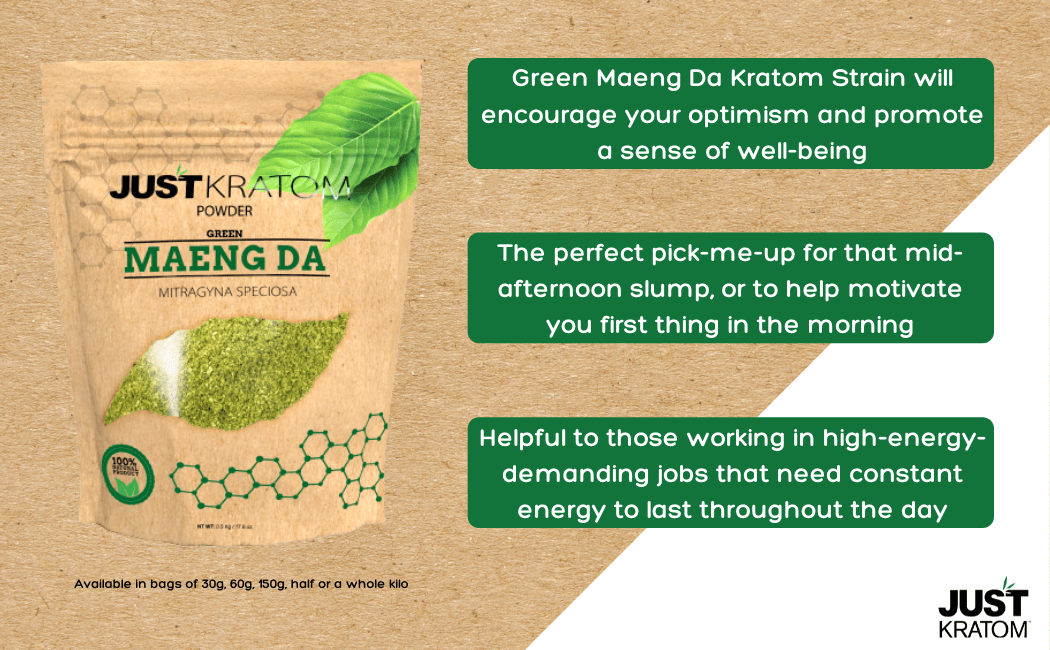 Just Kratom Green Maeng DA Kratom Powder