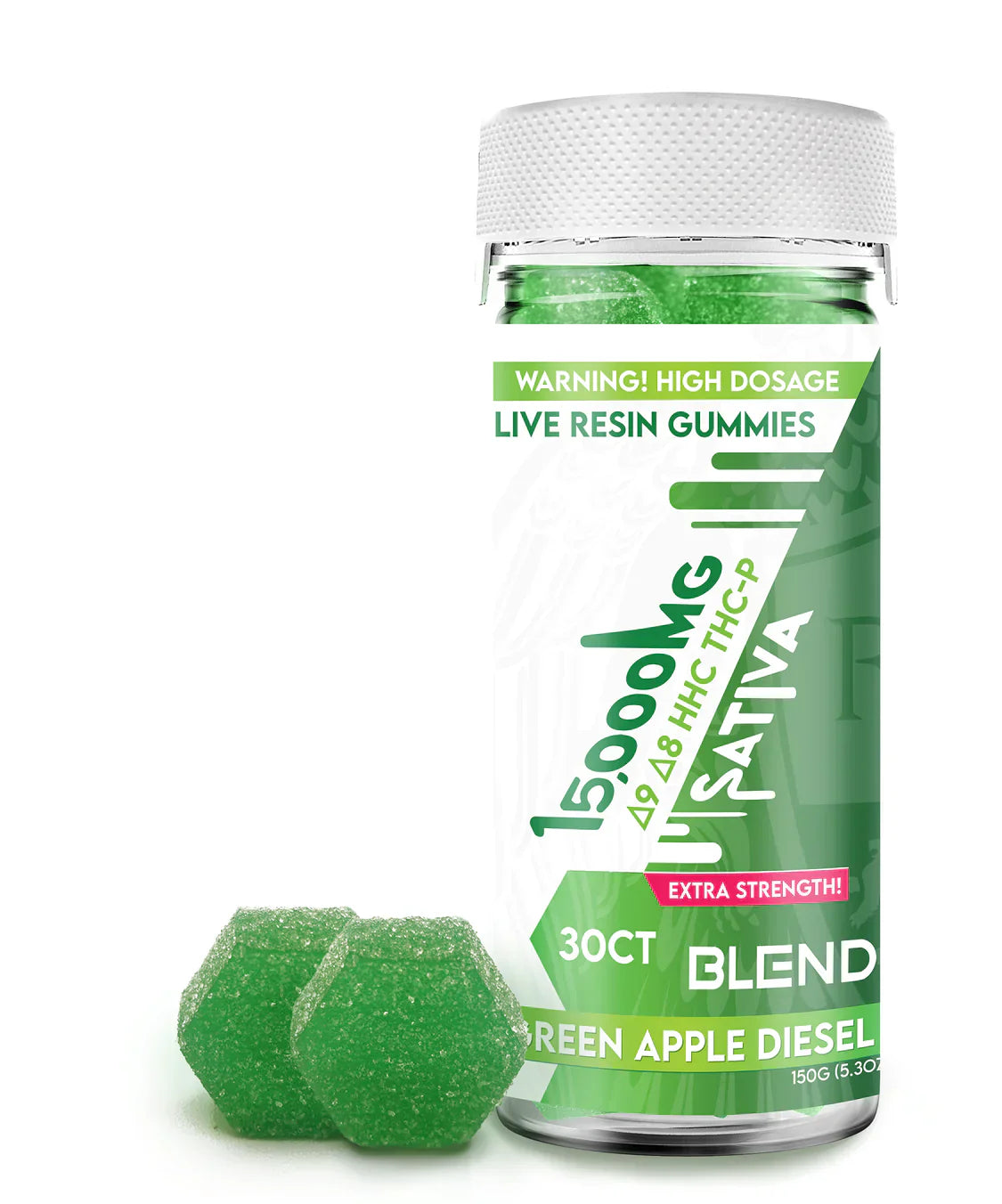 Blend Live Resin Delta 9 + THCP Blend Gummies 2500mg - 15000mg Best Price