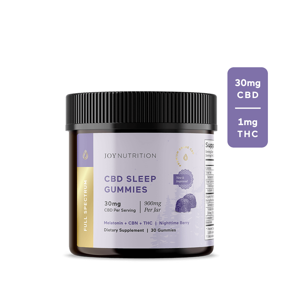 Joy Organics CBD Sleep Gummies (30mg CBD + 3mg CBN) Best Price