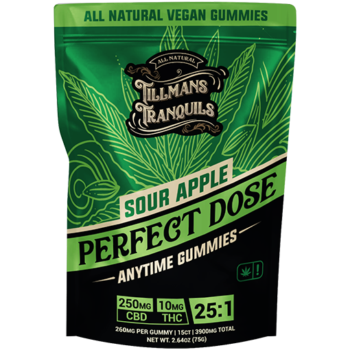 Tillmans Tranquils Sour Apple 260mg Gummies â€?25:1 Best Price