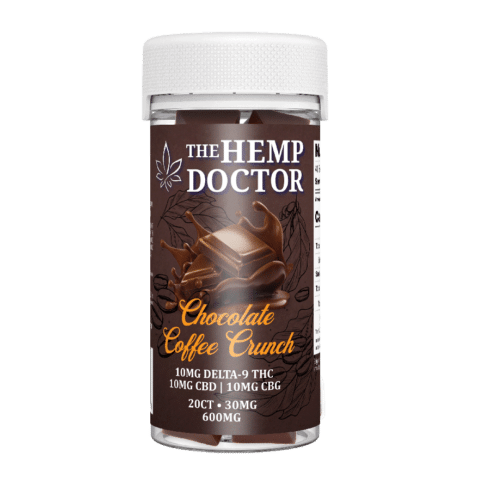 The Hemp Doctor 1:1:1 D9:CBD:CBG/CBN Chocolate 600mg 20ct