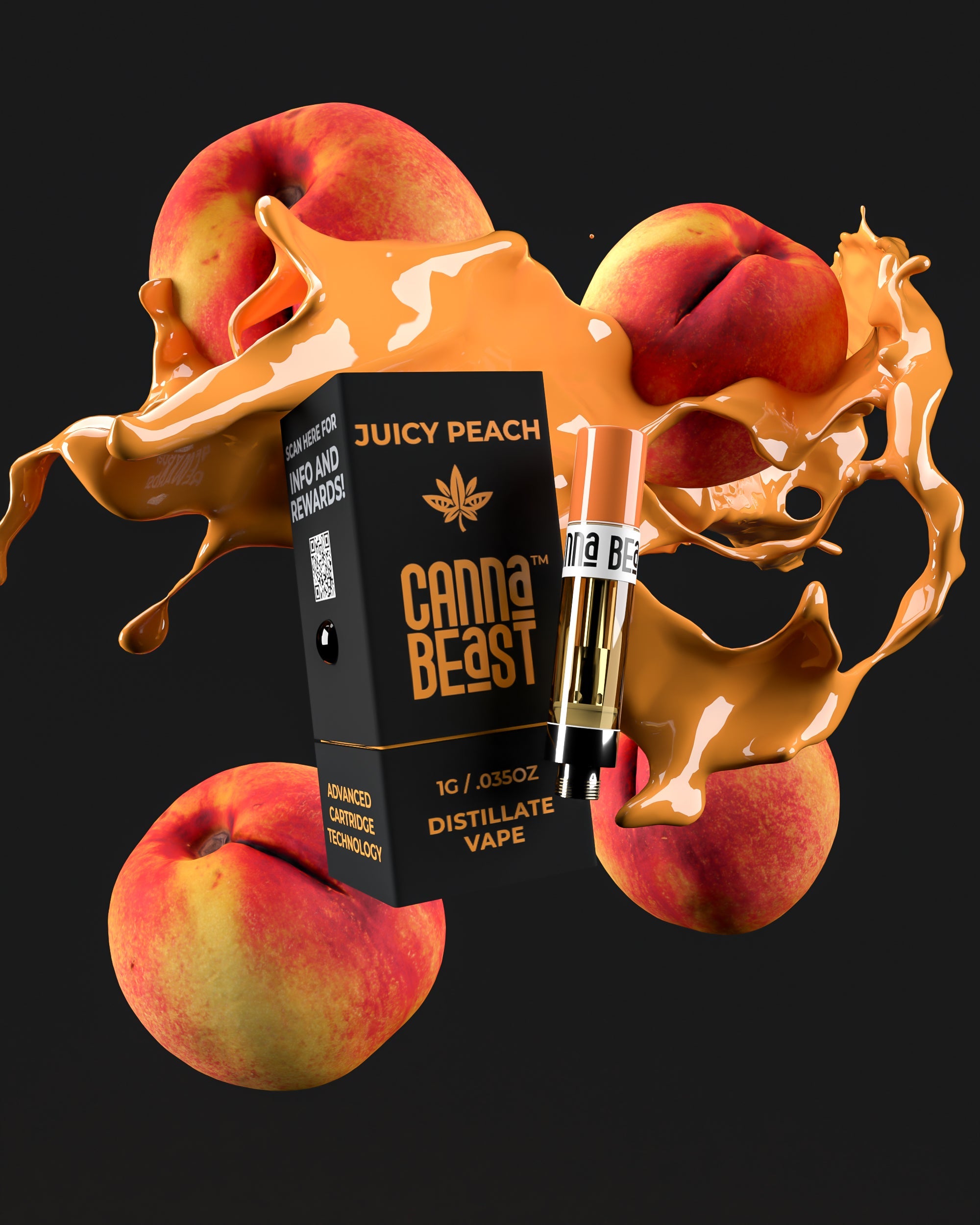 Eighty Six Canna Beast – Juicy Peach Delta-9 THC Vape Cartridge