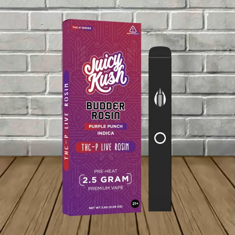 Juicy Kush Budder Rosin THCp + D8 2.5g Disposable Best Price