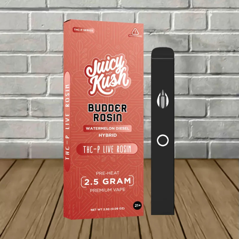 Juicy Kush Budder Rosin THCp + D8 2.5g Disposable Best Price