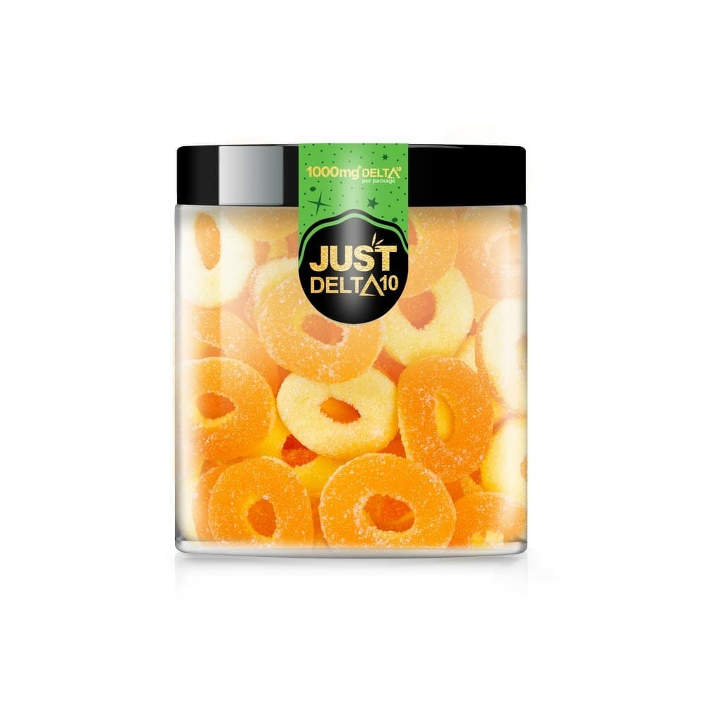 Just Delta - Delta 10 THC Peach Rings Gummies