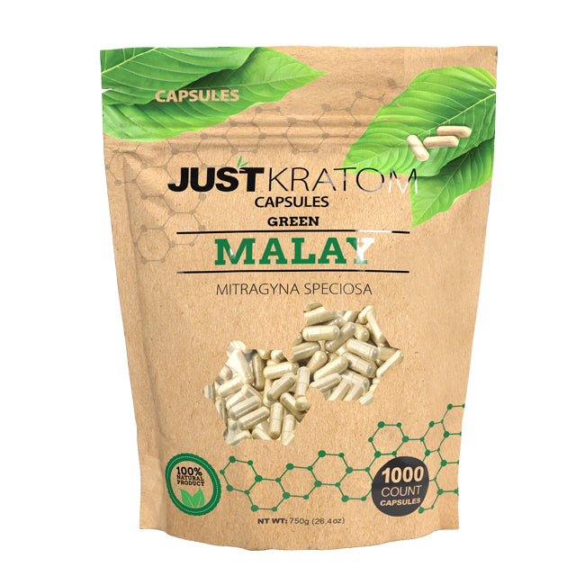 Just Kratom Green Malay Kratom Capsules