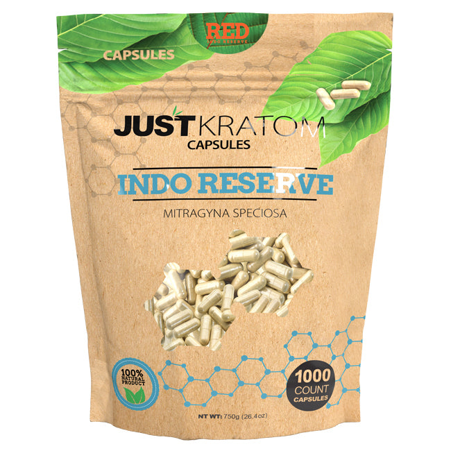 Just Kratom Red Indo Reserve Capsules