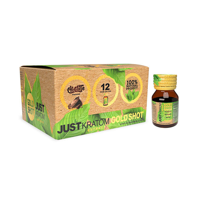 Just Kratom Kratom Chocolate Gold Shots – 12 per pack