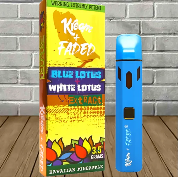 Kream + Faded Blue Lotus + White Lotus Extract Disposable 3.5g Best Price