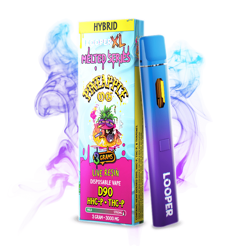 Looper Vape Melted Series 3G Disposable: Pineapple OG