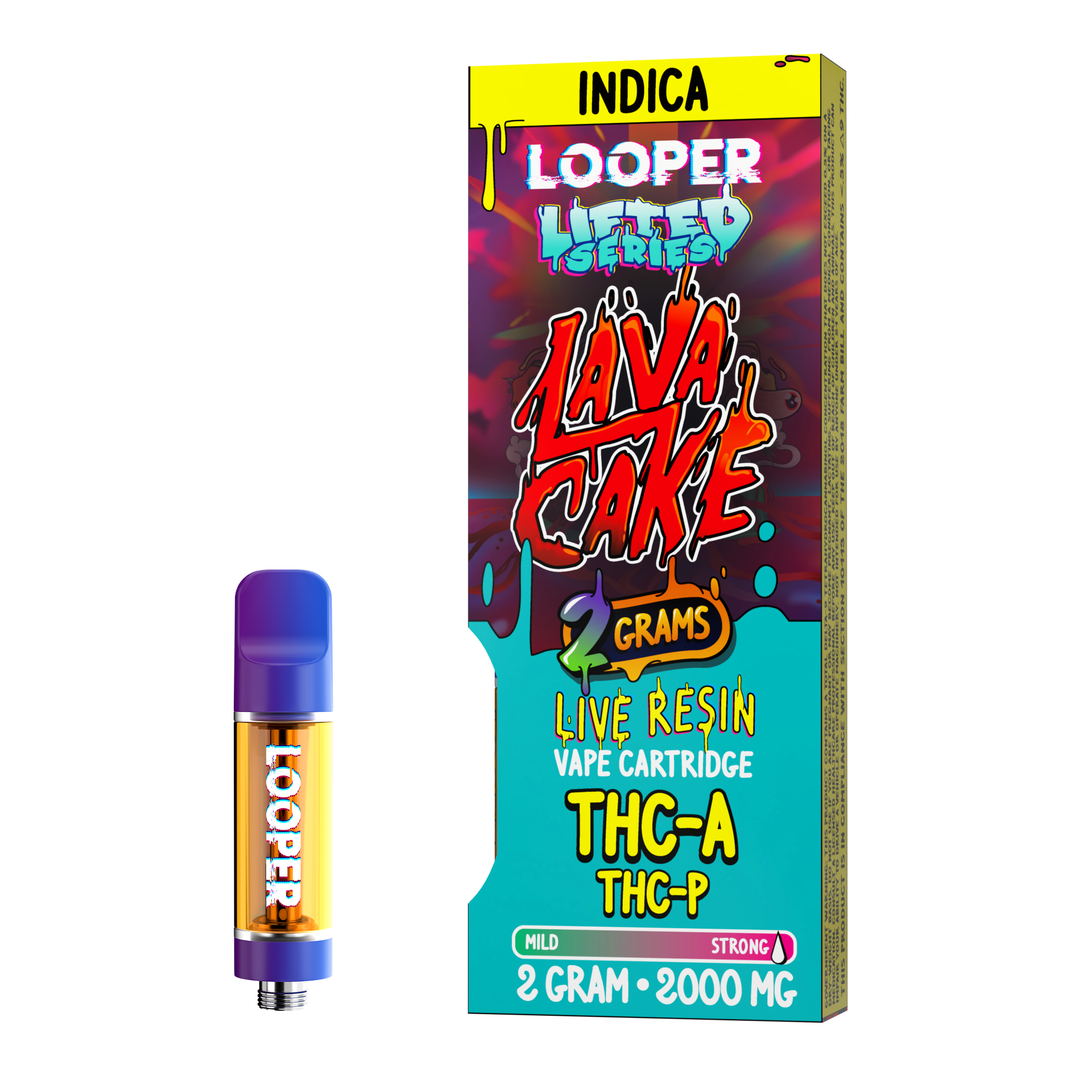 Looper Vape Lifted Series 2g Cartridge: Lava Cake