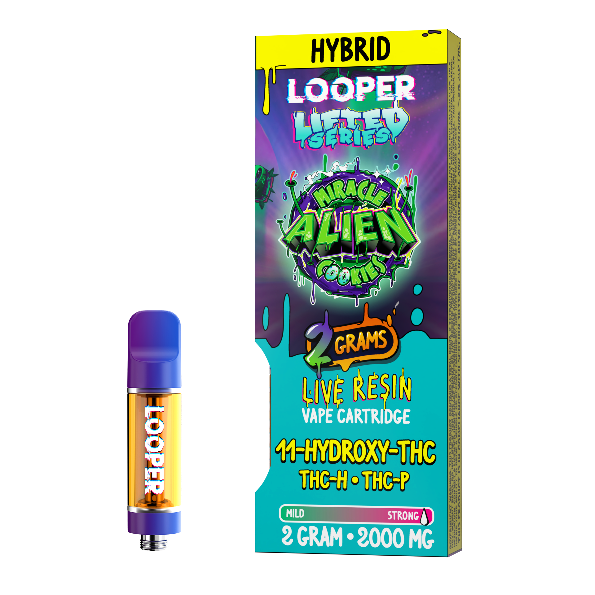 Looper Lifted Series 2g Cartridge: Miracle Alien Cookies