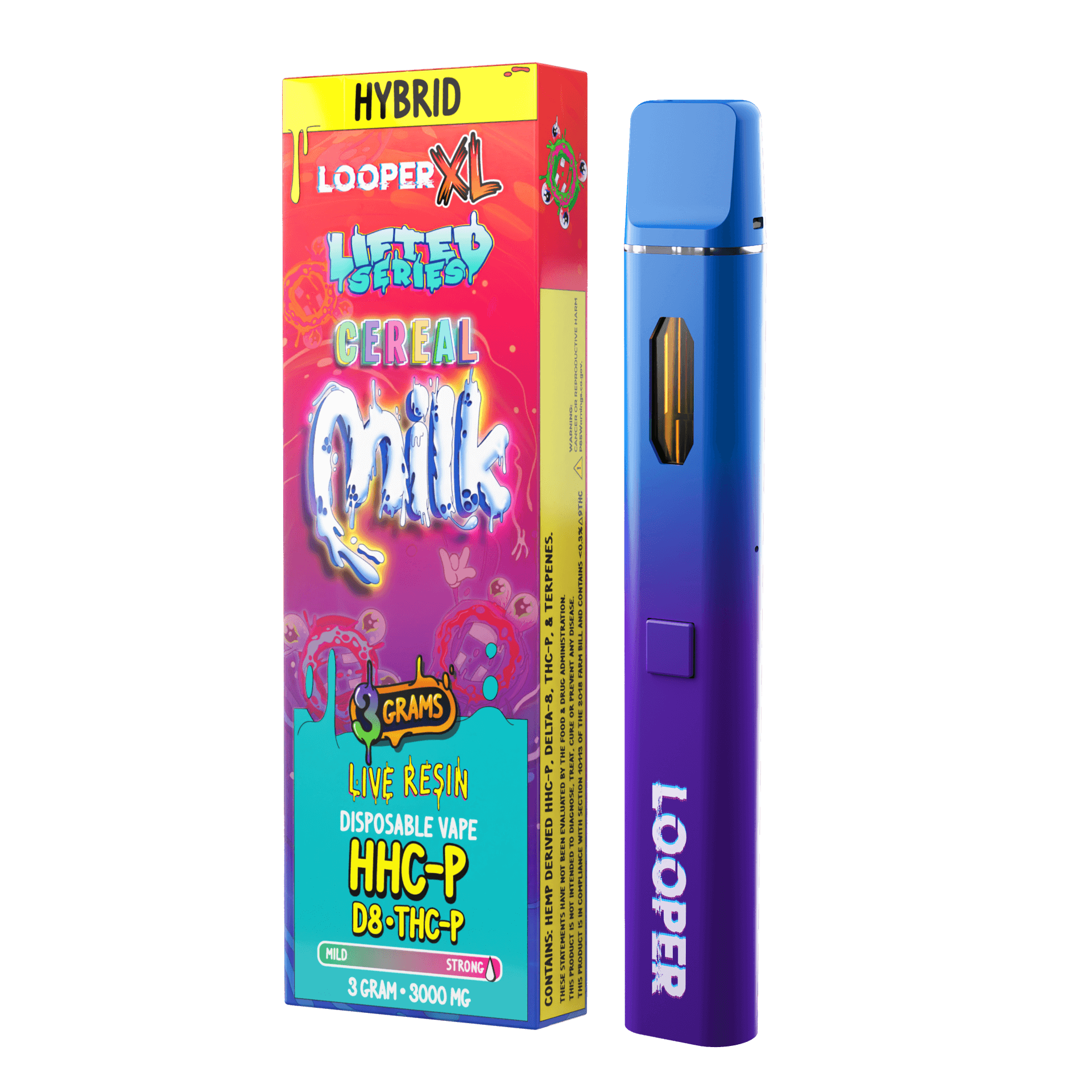 Looper Vape Lifted Series 3G Disposable: Cereal Milk