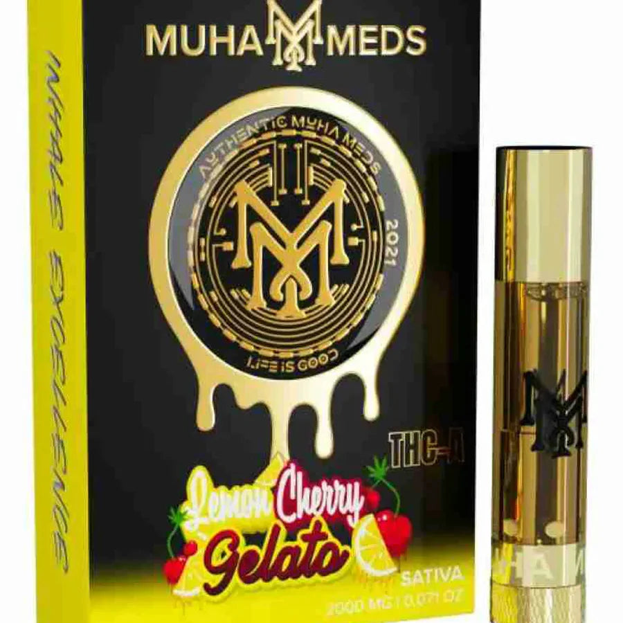 Lemon Cherry Gelato Muha Meds THC-A Cartridge 2G Best Price