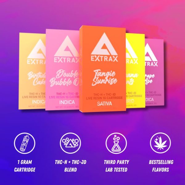 Delta Extrax THCh + THCjd 1G Cartridges Best Sales Price - Vape Cartridges