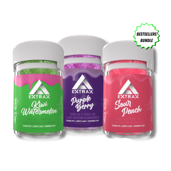 Delta Extrax THCh + THCjd Live Resin Gummy Bundle | Lights Out Best Sales Price - Gummies