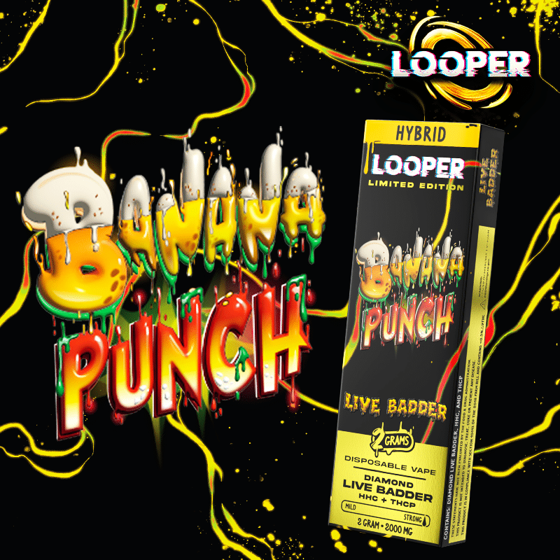 Looper Vape Live Badder 3g Disposable: Banana Punch