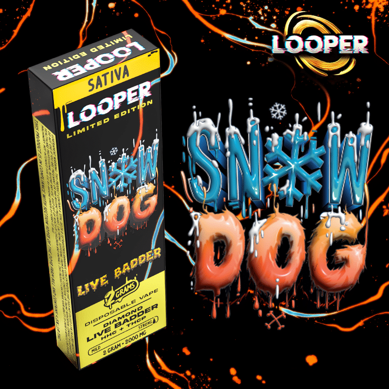 Looper Vape Live Badder 3g Disposable: Snow Dog