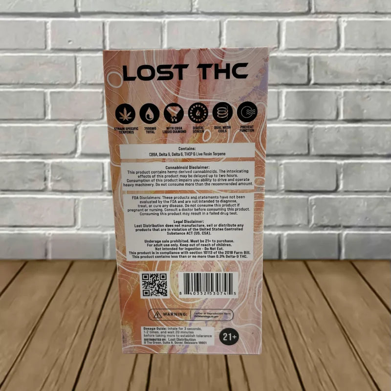 Lost THC V2 CB9A | D9 | D6 | THCP Disposable 7.5g Best Price