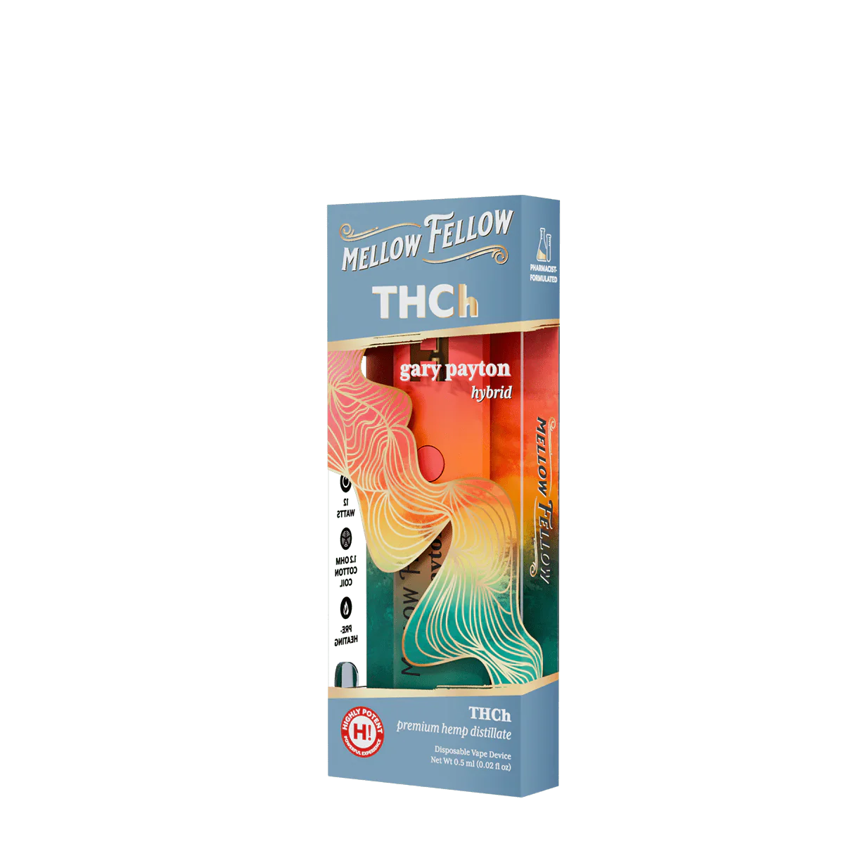 Mellow Fellow THCh 0.5g Disposable Vape - Gary Payton (Hybrid)