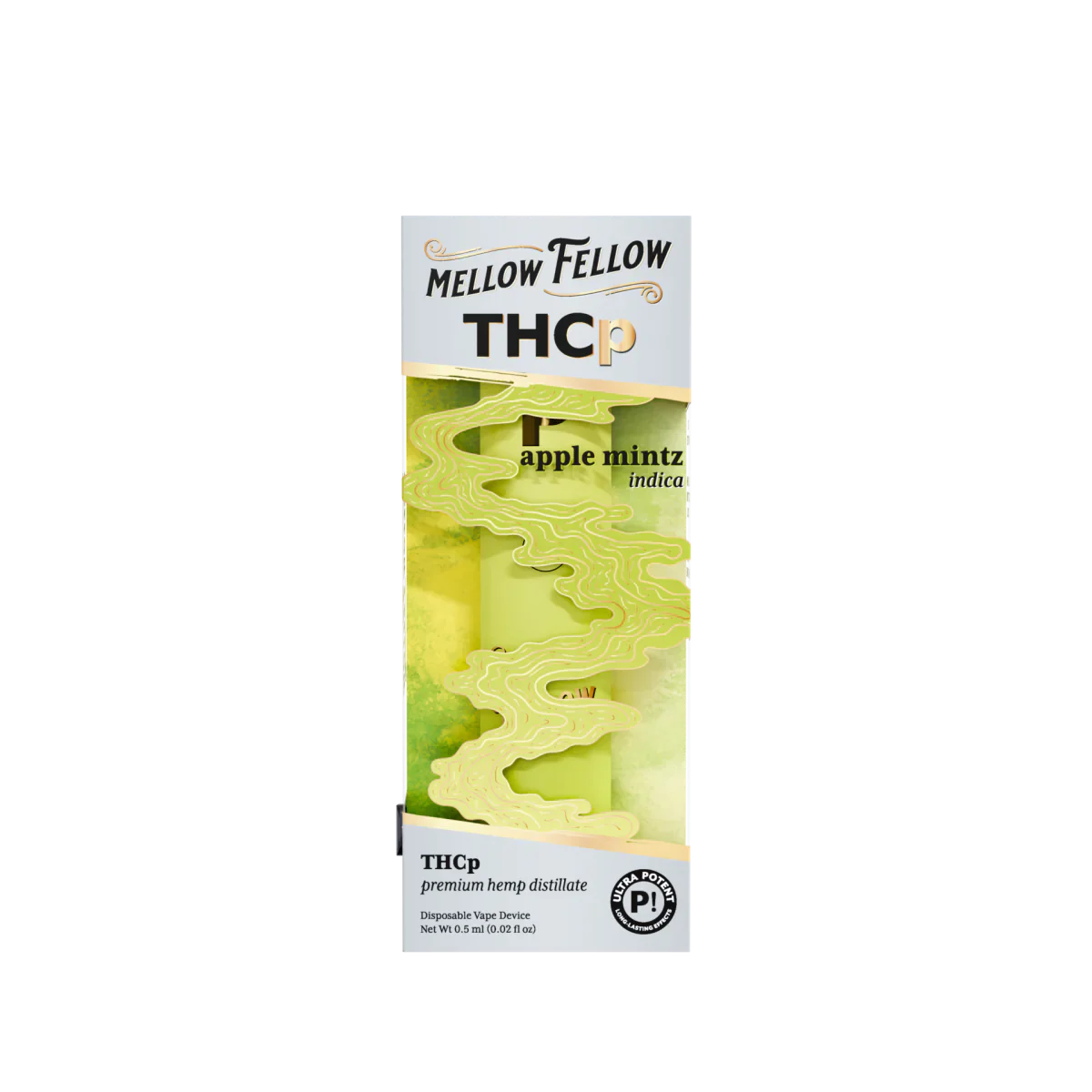 Mellow Fellow THCp 0.5g Disposable Vape - Apple Mintz (Indica)