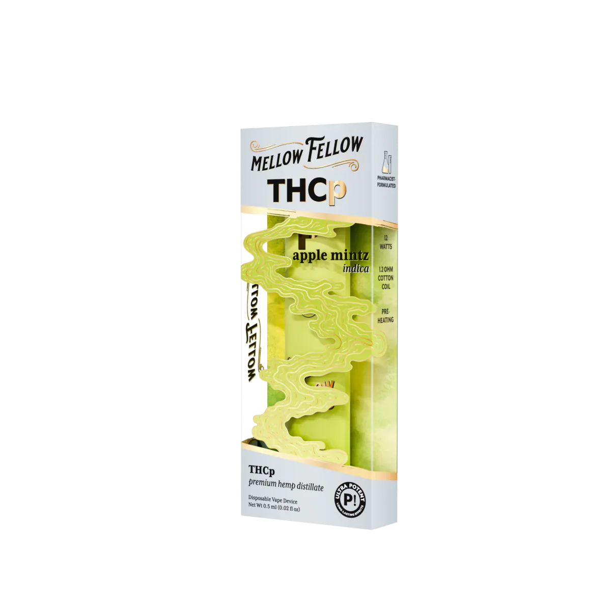 Mellow Fellow THCp 0.5g Disposable Vape - Apple Mintz (Indica) Best Price