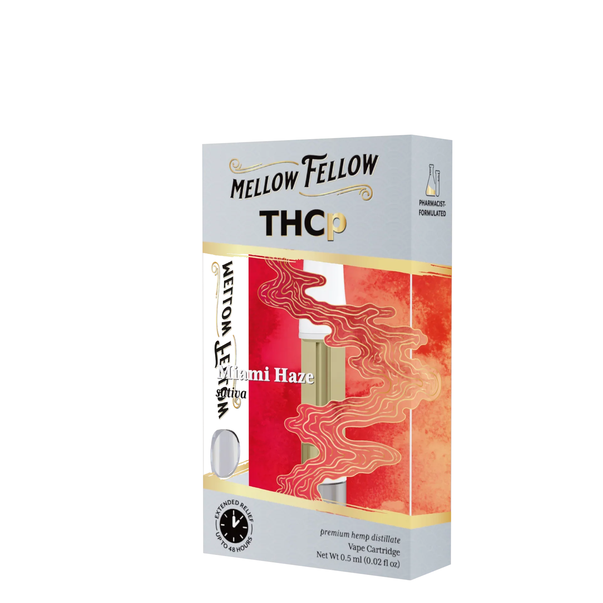 Mellow Fellow THCp 0.5ml Vape Cartridge - Miami Haze (sativa)