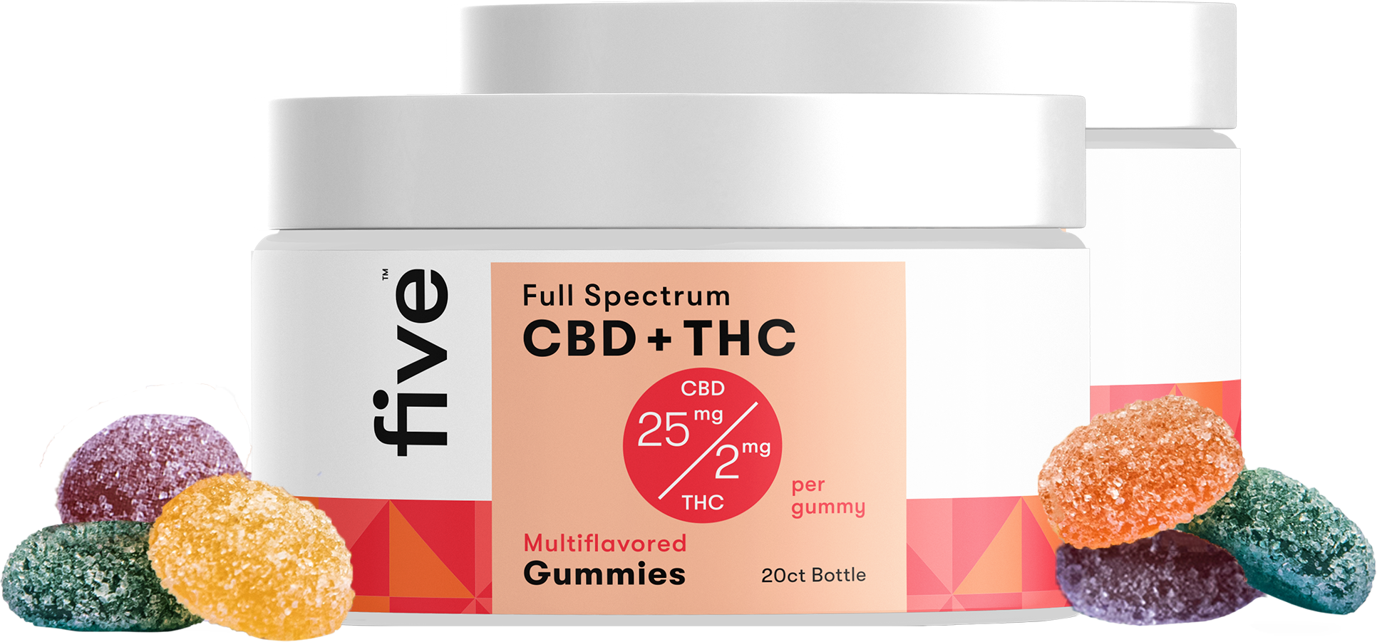 Five CBD Full Spectrum CBD + THC Gummies [Free]