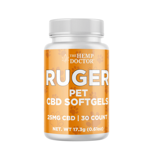 The Hemp Doctor Pet CBD Softgel Capsules 25mg | RUGER