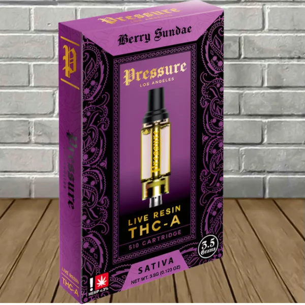 Pressure LA Live Resin THCa Vape Cartridge 3.5g Best Price