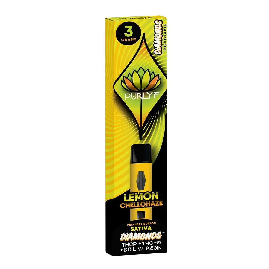 Purlyf Diamonds Live Resin THCP + D8 + THC-O Disposable Vape Pen (3g) Best Price