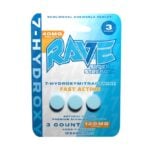 Rave Kratom 7-Hydroxy Super Strength Tablets 3ct