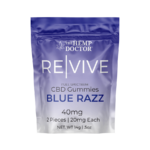 The Hemp Doctor Full Spectrum Blue Razz CBD Gummies