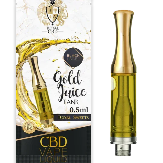 RA Royal CBD | Vanilla Gold CBD Vape Cartridge 100mg - 0.5mL