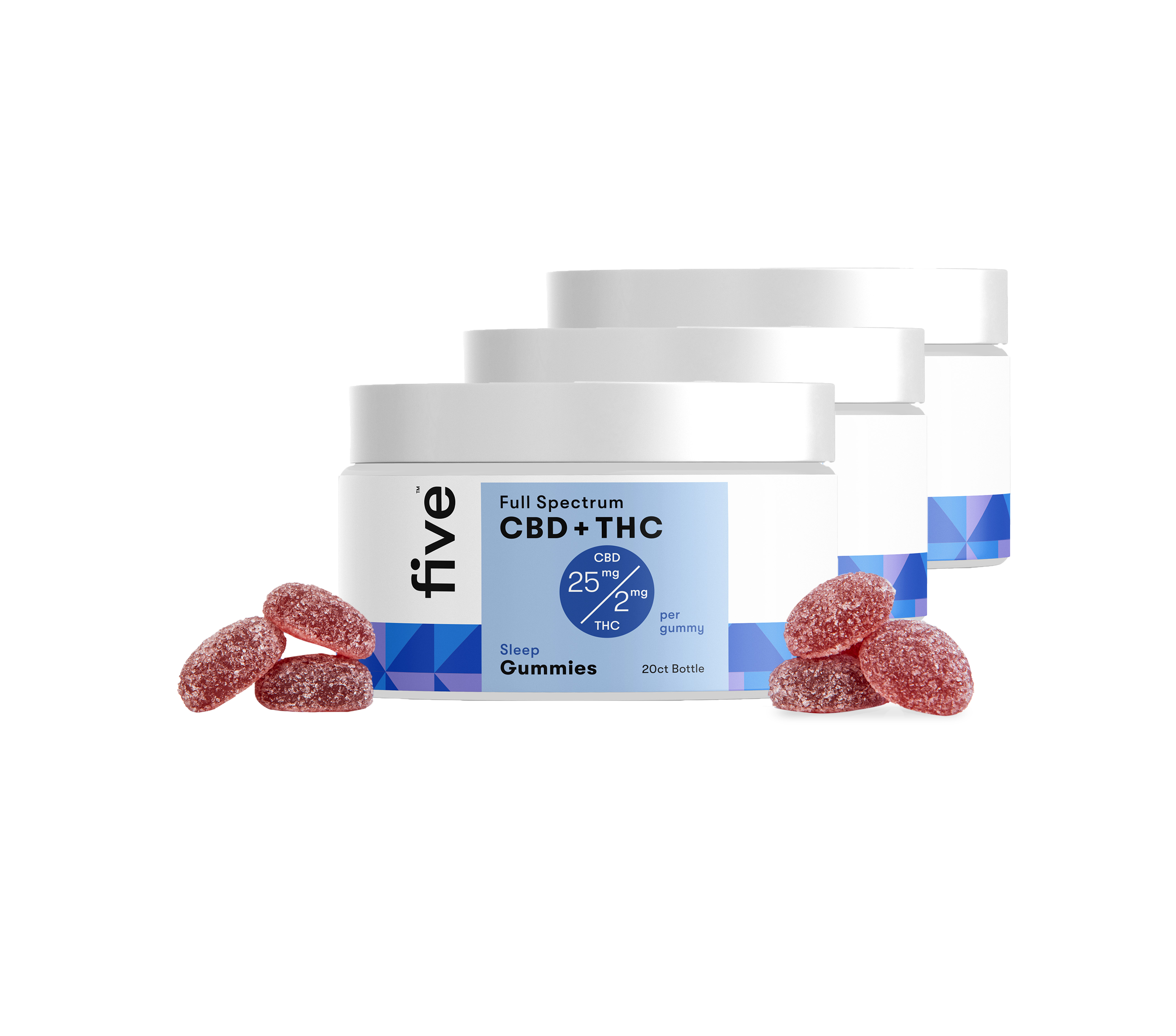 Five CBD Full Spectrum CBD + THC Gummies [Free]