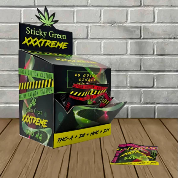 Sticky Green Xxxtreme Live Resin Gummies 500mg Best Price