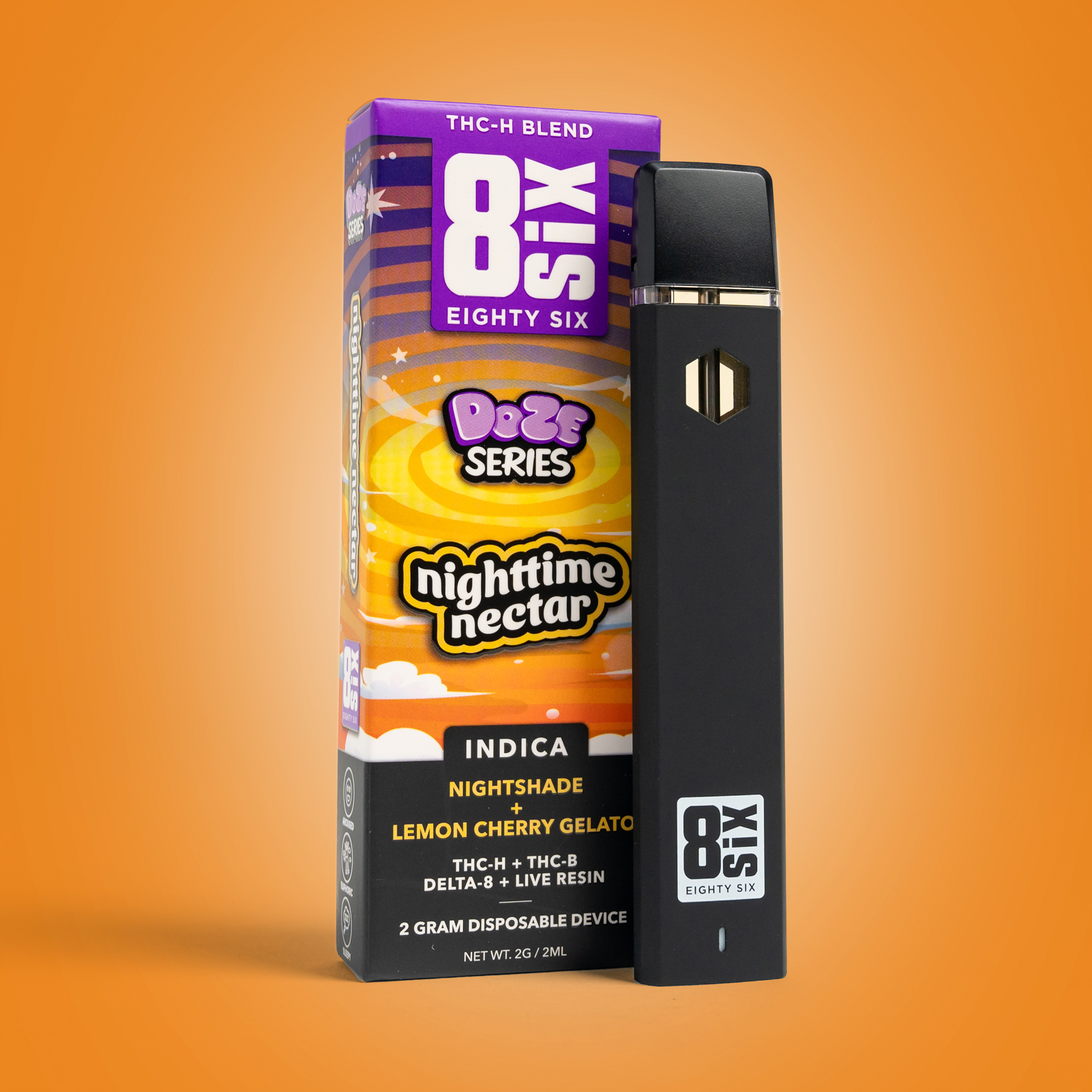 Eighty Six Nighttime Nectar THCh 2G Disposable Vape (Nightshade) Best Price