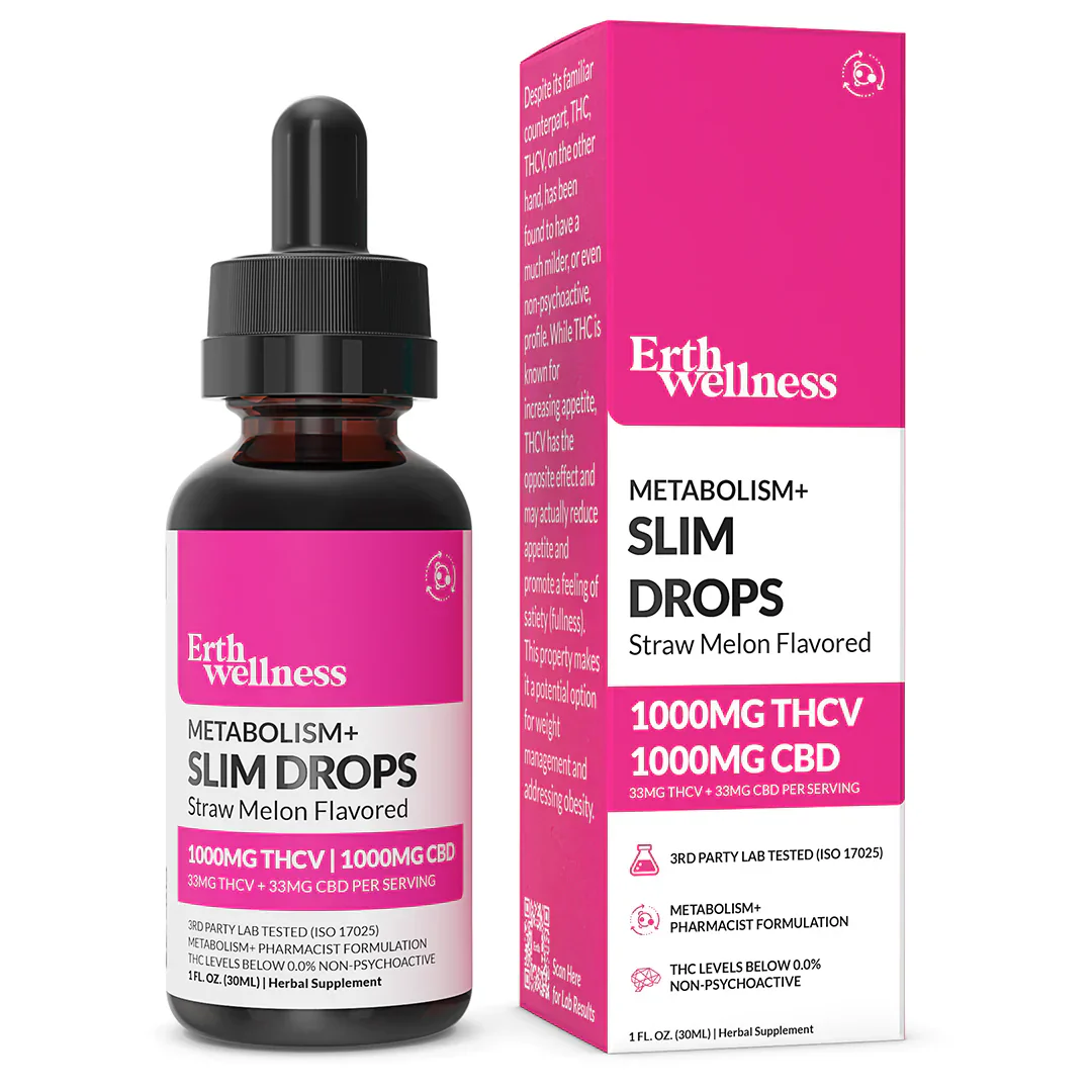Erth Wellness | THCV + CBD Metabolism+ Slim Drops - 2000mg Best Price