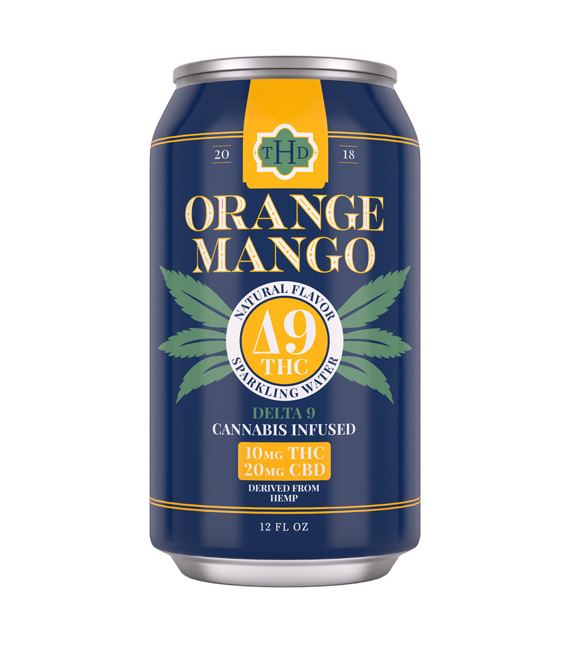 The Hemp Division Orange Mango Sparkling Elixir – 10 MG Delta-9 THC