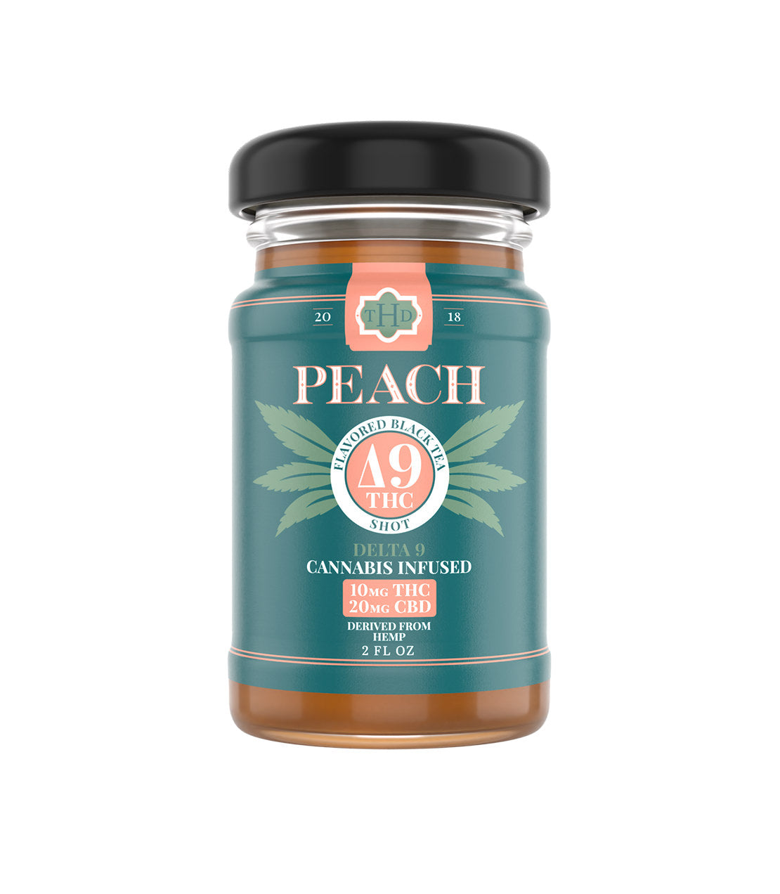 The Hemp Division Peach Tea Shot – 10 MG Delta-9 THC