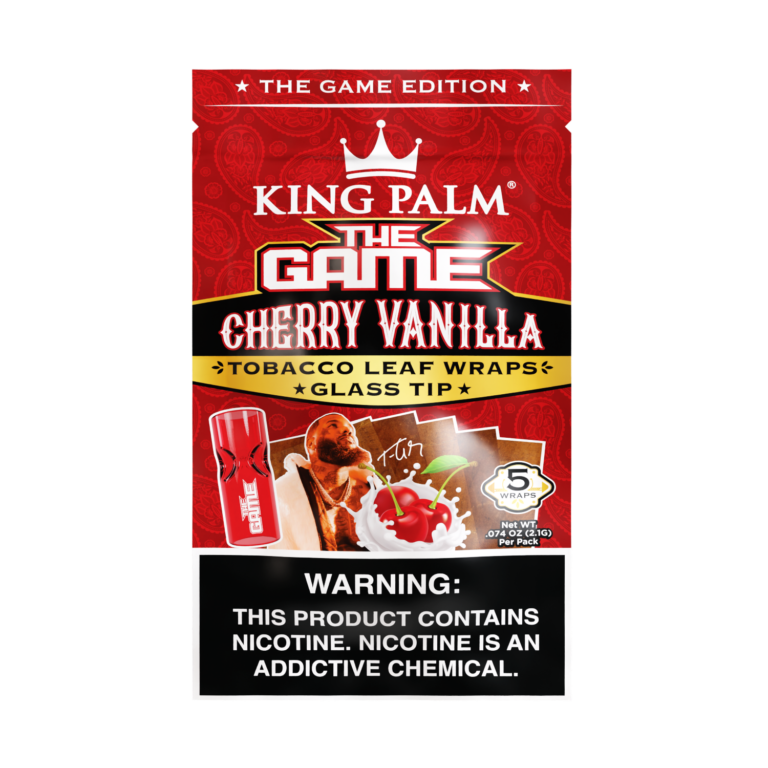 King Palm Cherry Vanilla w/Glass Tips – Wraps Best Sales Price - Pre-Rolls