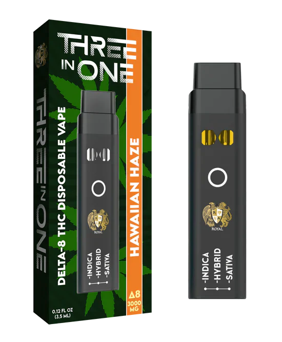 RA Royal CBD | Delta 8 THC Three Strains In One Disposable Vape - 3000mg