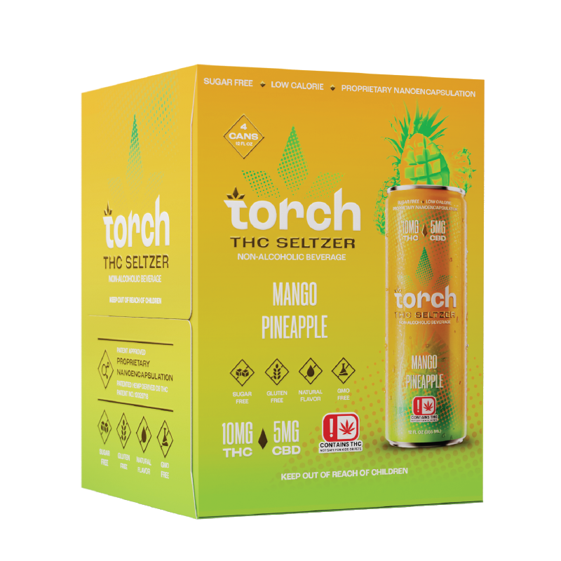 Torch Mango Pineapple D9 THC Seltzer