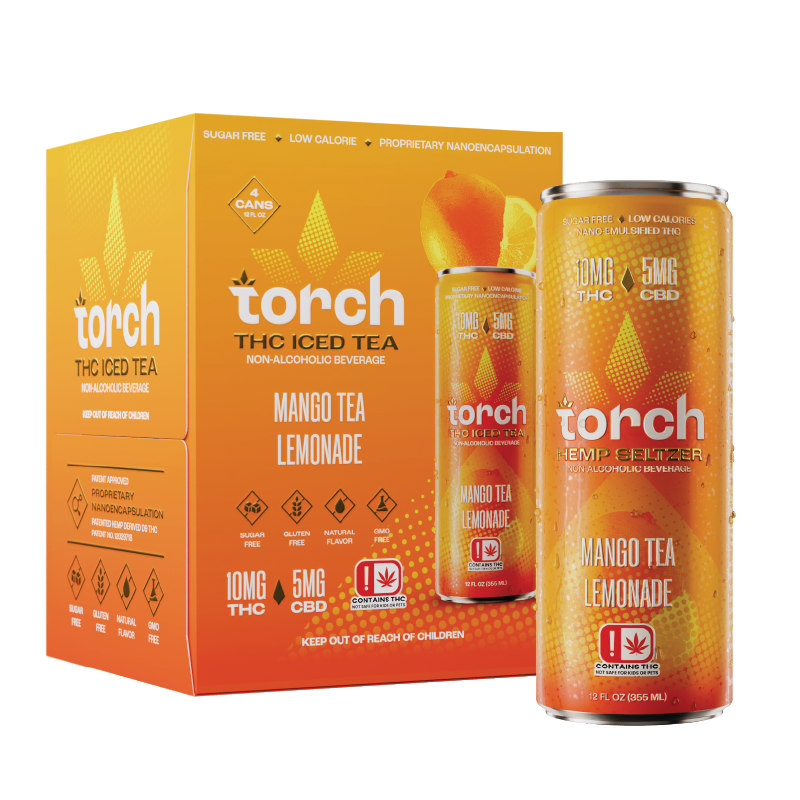 Torch Mango Tea Lemonade D9 THC Iced Tea