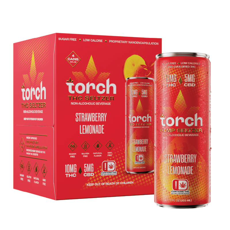 Torch Strawberry Lemonade D9 THC Seltzer