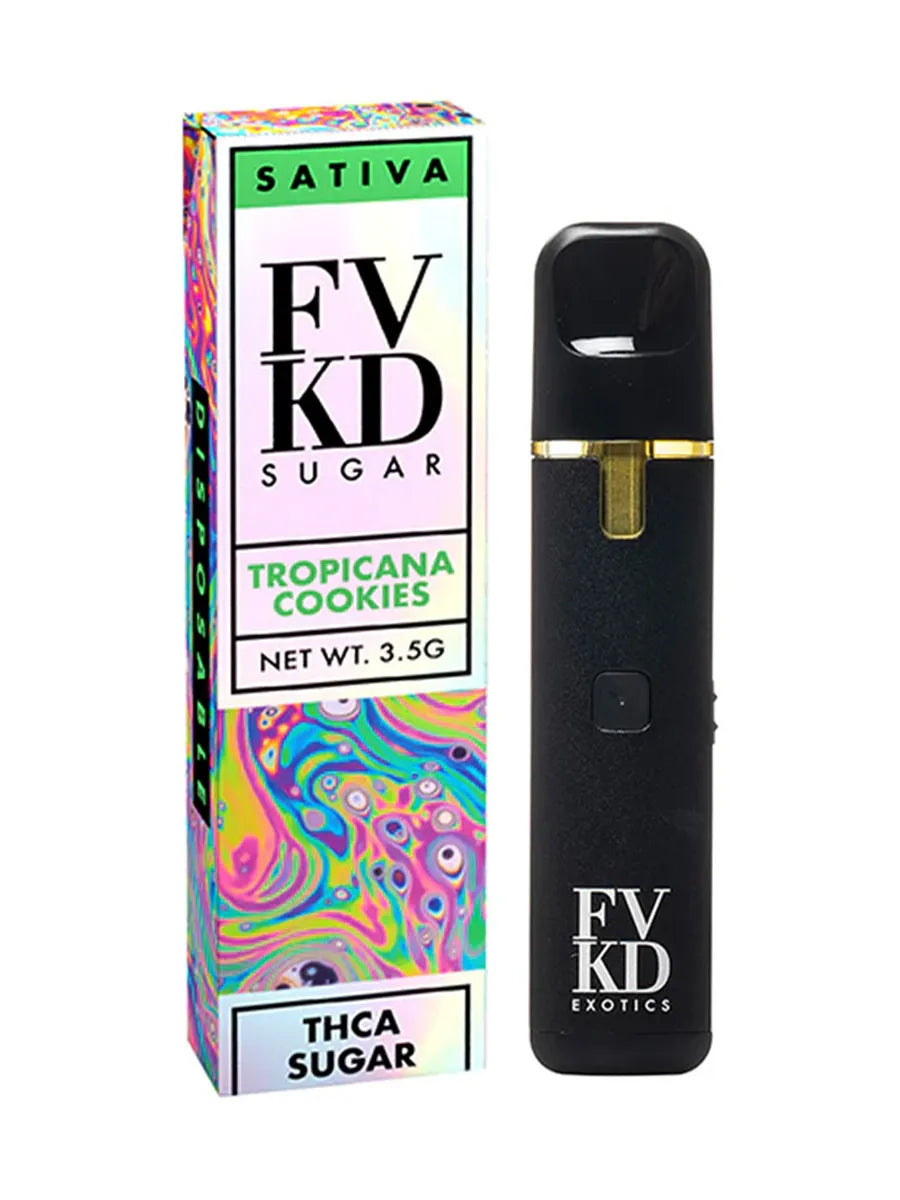 Tropicana Cookies FVKD Exotics THC-A Sugar Disposable Vape 3.5G Best Price