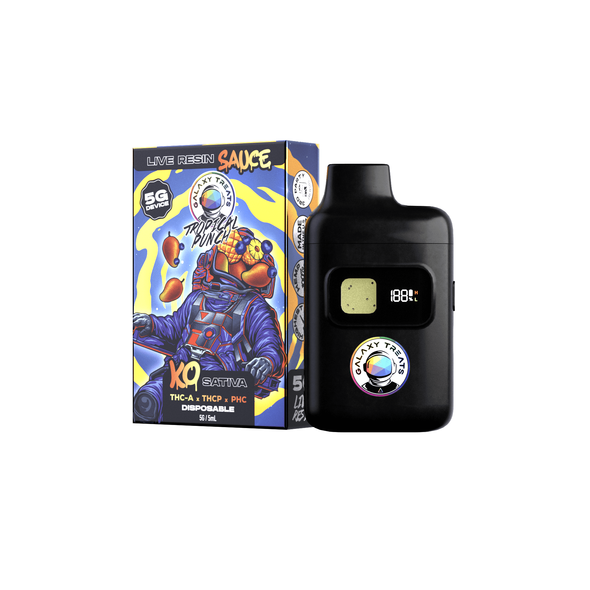 Galaxy Treats Tropical PunchLive Resin Disposables