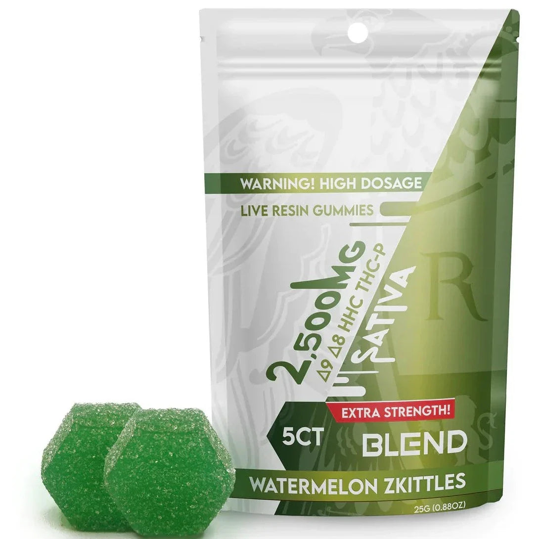 Blend Live Resin Delta 9 + THCP Blend Gummies 2500mg - 15000mg Best Price