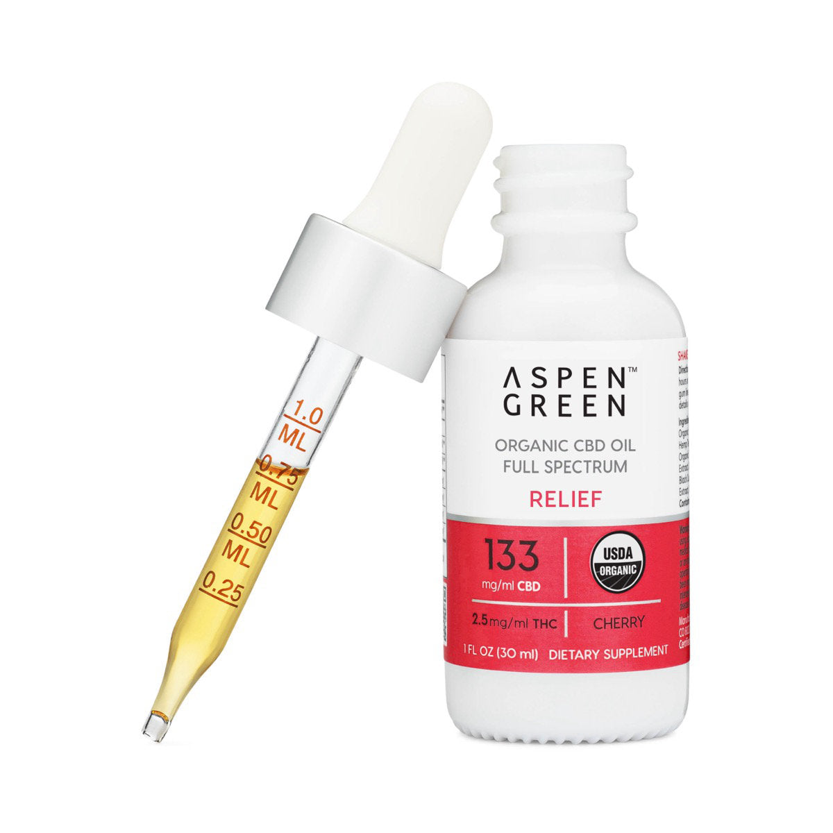 Aspen Green Relief Organic Full Spectrum CBD Oil